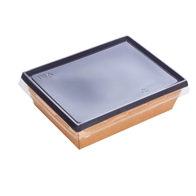 товар Контейнер бумажный 500мл, черный, серия OneClick, (крышка отдельно) OK050C